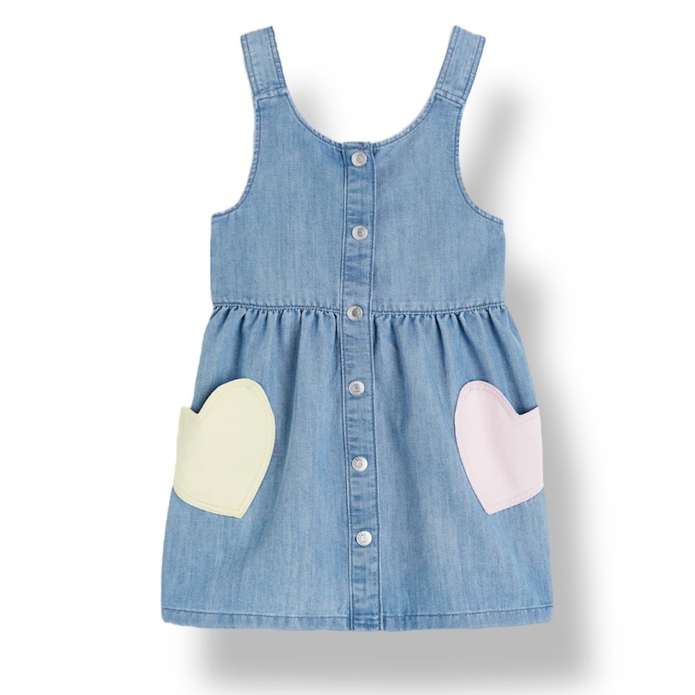 H&M Denim Heart Pocket Dress